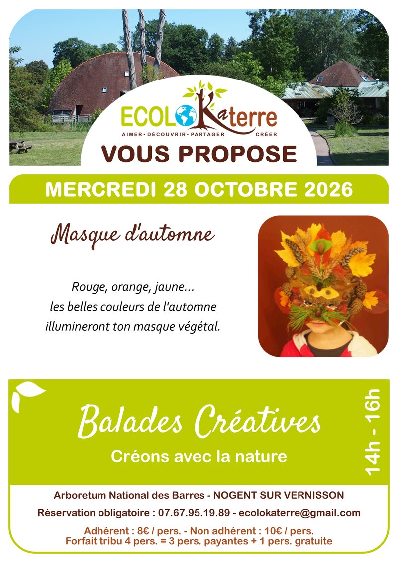 Balades créatives : Masque d'automne