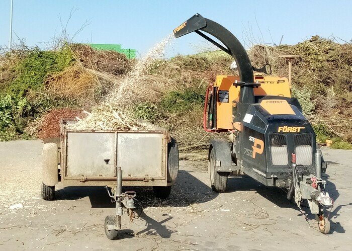 Broyage de végétaux à la déchèterie de Doussay (sur inscription)