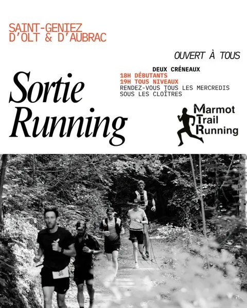 Sortie running trail à St Geniez d'Olt