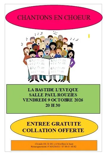 Soirée "chantons tous en choeur" à La Bastide l'Evêque