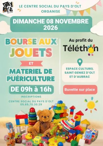 Bourse aux jouets et matériel de puériculture