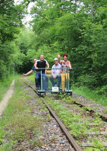 Vélorail en forêt de Massonges