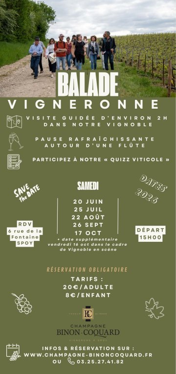 Balade Vigneronne avec le Champagne Binon-Coquard