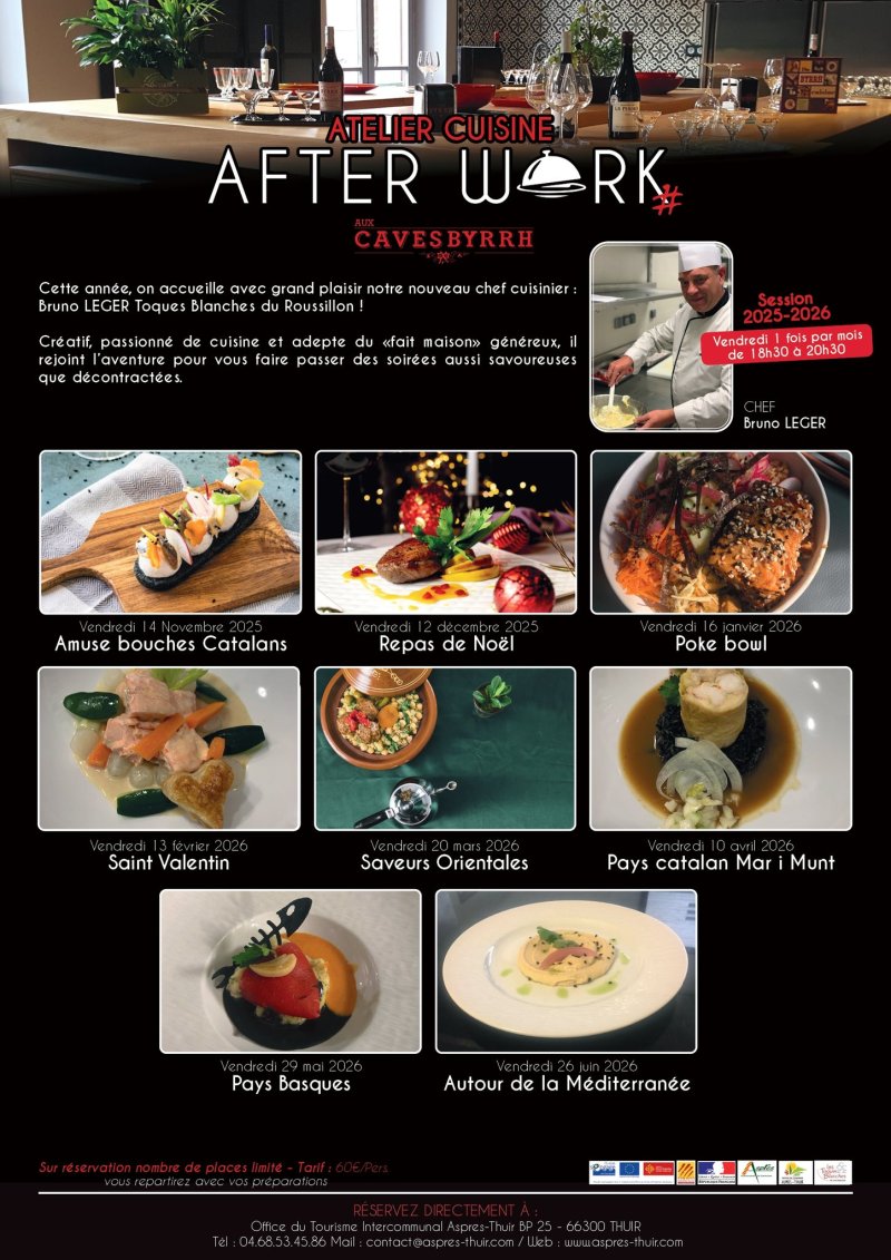 AFTERWORK DE CUISINE AUX CAVES BYRRH 2026-2027