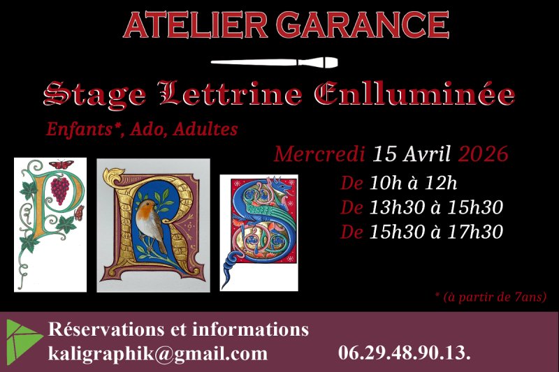 Stage letterine enlluminée