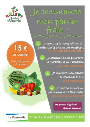 Je commande mon panier frais !