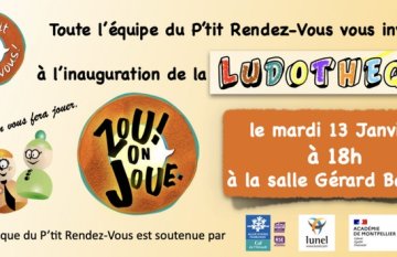 INAUGURATION LUDOTHÈQUE « ZOU ! ON JOUE »