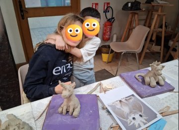 Atelier de modelage d'argile parents/enfants