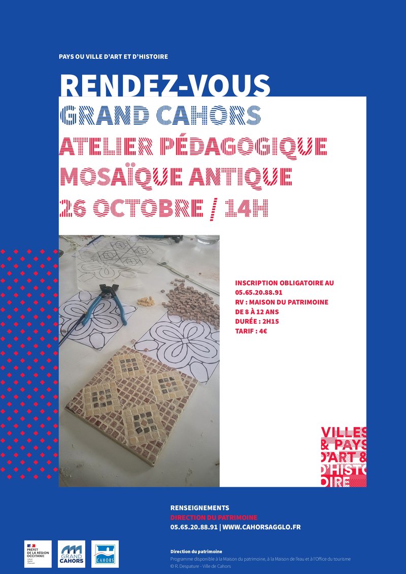 Atelier pédagogique : Mosaïque antique