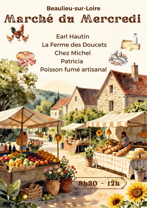 Marché de Beaulieu-sur-Loire - Mercredi