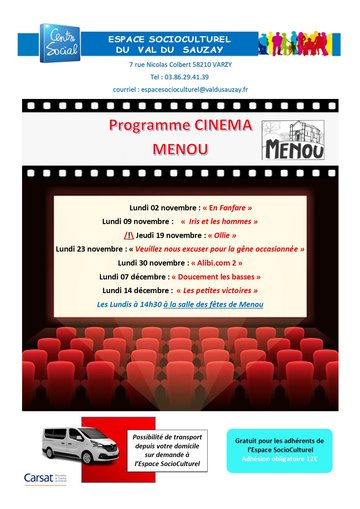 Cycle ciné à Menou