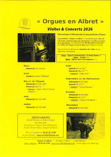 Orgues en Albret - "Duo Horme" - Concert orgue & trompette