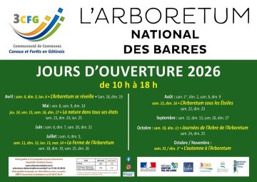 Ouverture de l'Arboretum des Barres