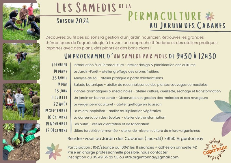 Permaculture au Jardin des Cabanes