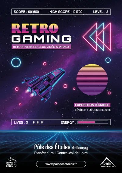 Exposition temporaire : Rétrogaming : retour vers les jeux-vidéo spatiaux