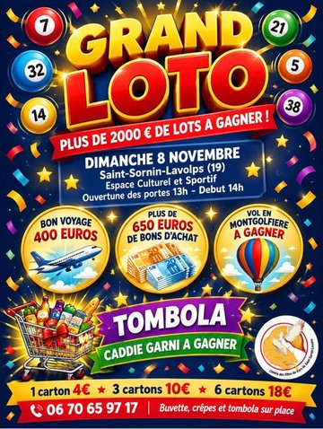 Grand loto du comité des fêtes