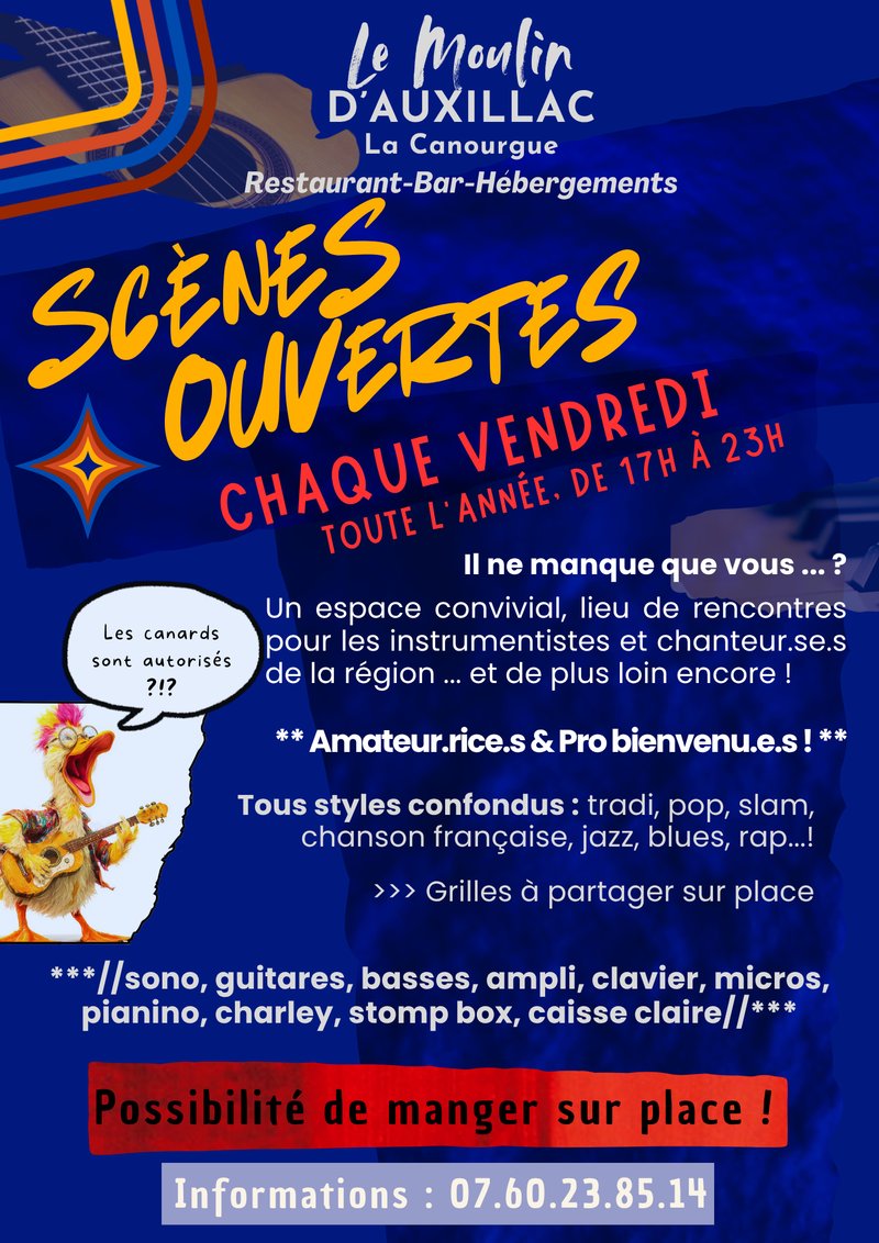 LES SCÈNES OUVERTES DU VENDREDI
