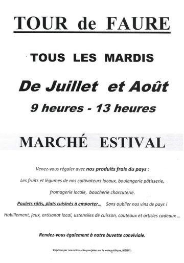 Marché Estival à Tour-de-Faure