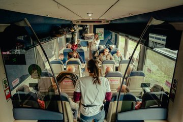 Visite en train d'Ussel à Montaignac sur Doustre