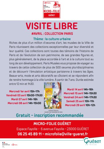 Visite libre collection Paris