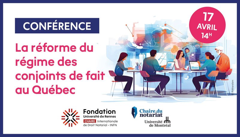 Conférence : La réforme du régime des conjoints de fait au Québec