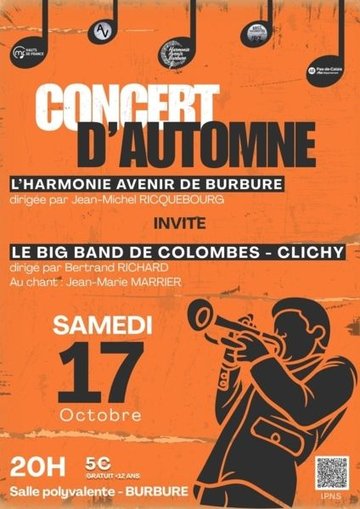 [Reprogrammé] Concert d'Automne à Burbure, avec le Big Band de Colombes Clichy