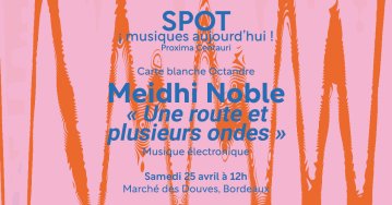 ¡SPOT! musique aujourd'hui - Meihdi Noble (Collectif Octandre)