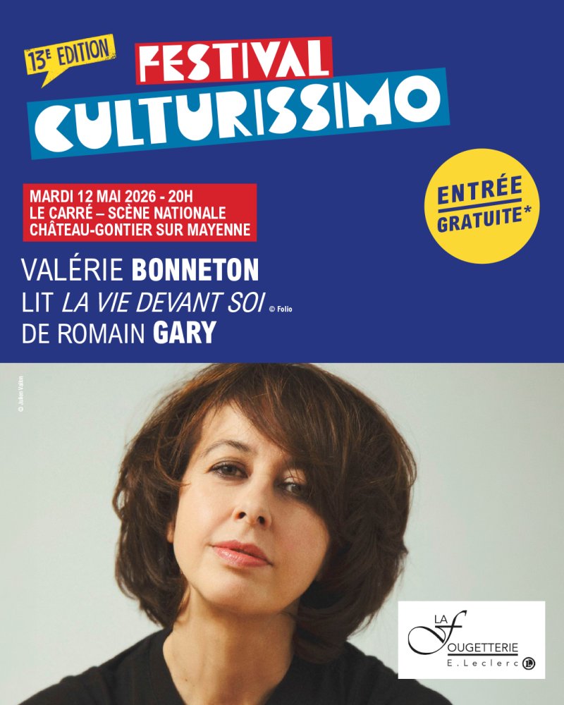 Festival Culturissimo - Lecture de Valérie Bonneton