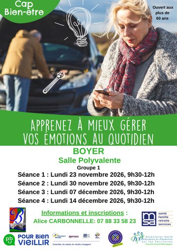 Parcours CAP BIEN ETRE à BOYER