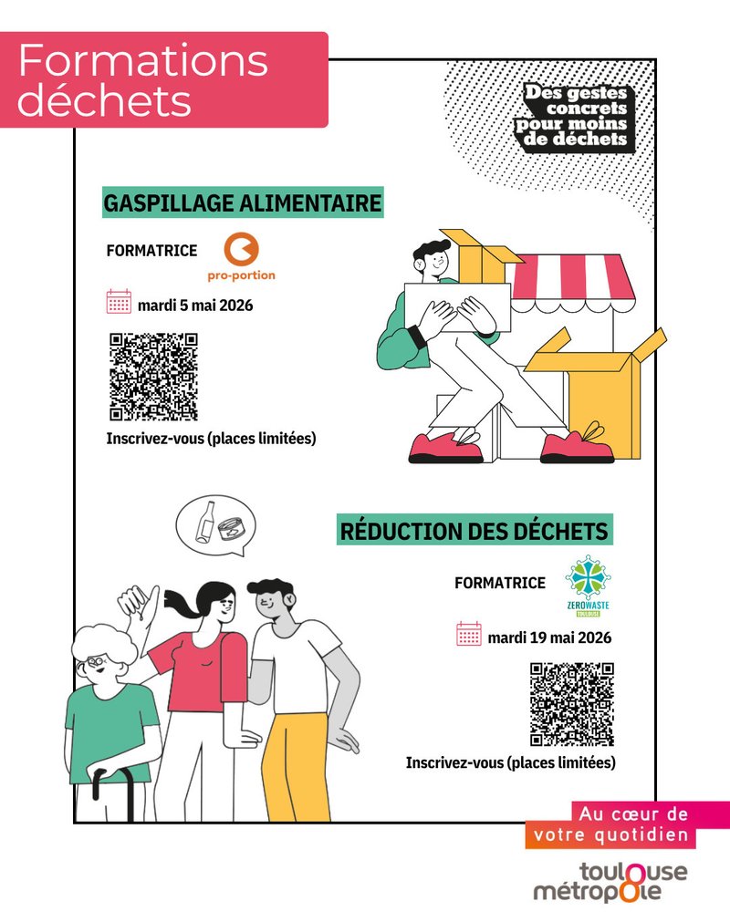 Formation gratuite sur le gaspillage alimentaire à Toulouse le 5 mai 2026 !