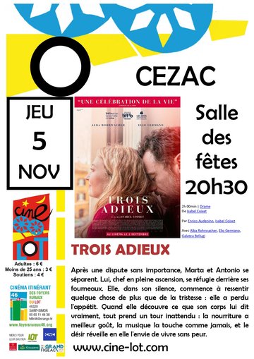 Ciné-Lot : "Trois adieux"