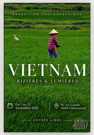 "Rizières et lumières" : Exposition de Jobov