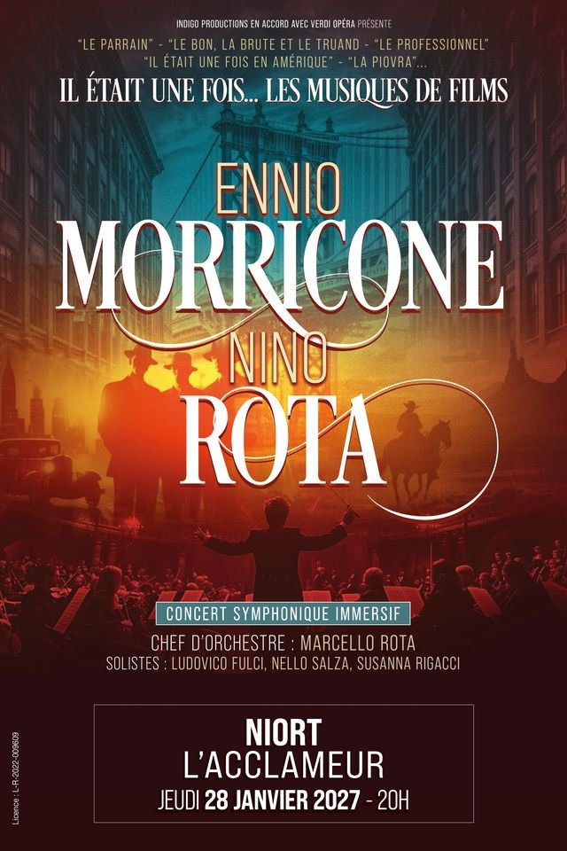 Il était une fois... Ennio Morricone & Nino Rota à Niort