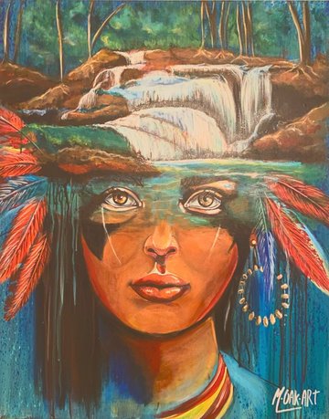 Exposition de peintures, au restaurant De la Tour