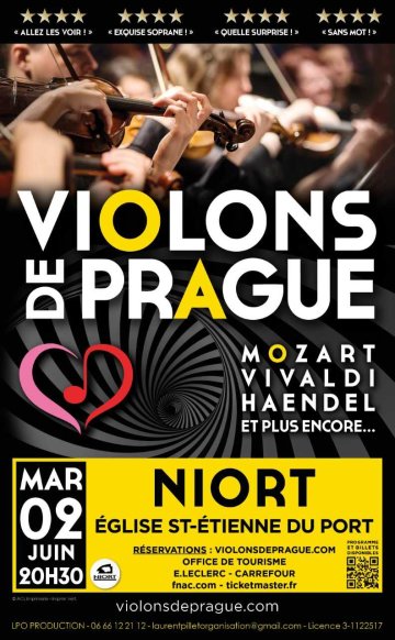 Concert "Violons de Prague" à Niort