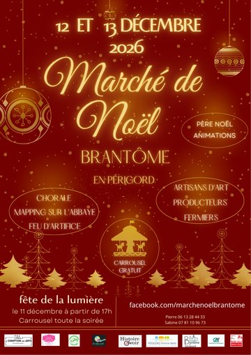 Marché de Noël de Brantôme en périgord