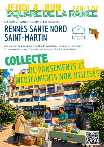 Collecte de pansements et médicaments