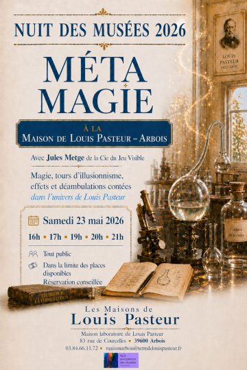 Méta Magie et visite libre de la Maison de Louis Pasteur d'Arbois
