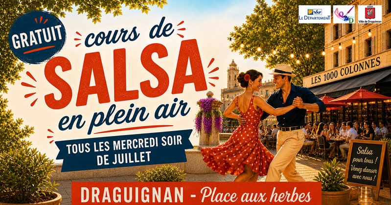 Cours de salsa en plein air