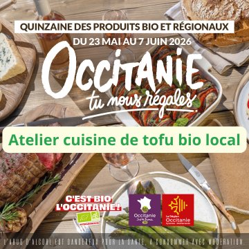 Atelier cuisine de tofu bio local