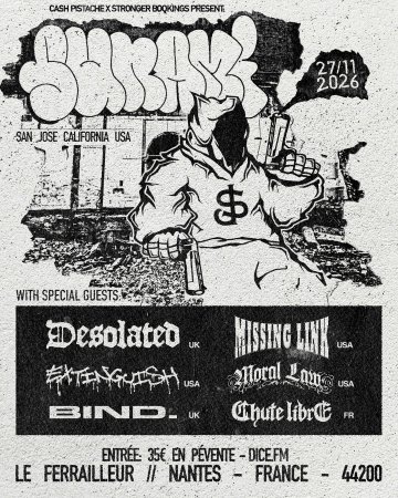 Sunami + Desolated + Missing Link + Extinguish + Moral + Bind. + Chute libre