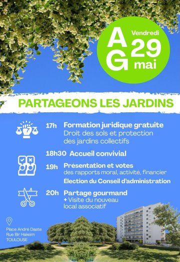 Assemblée Générale de Partageons les Jardins !