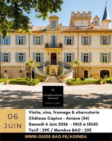 Visite guidée, vin, fromage & charcuterie au Château Capion