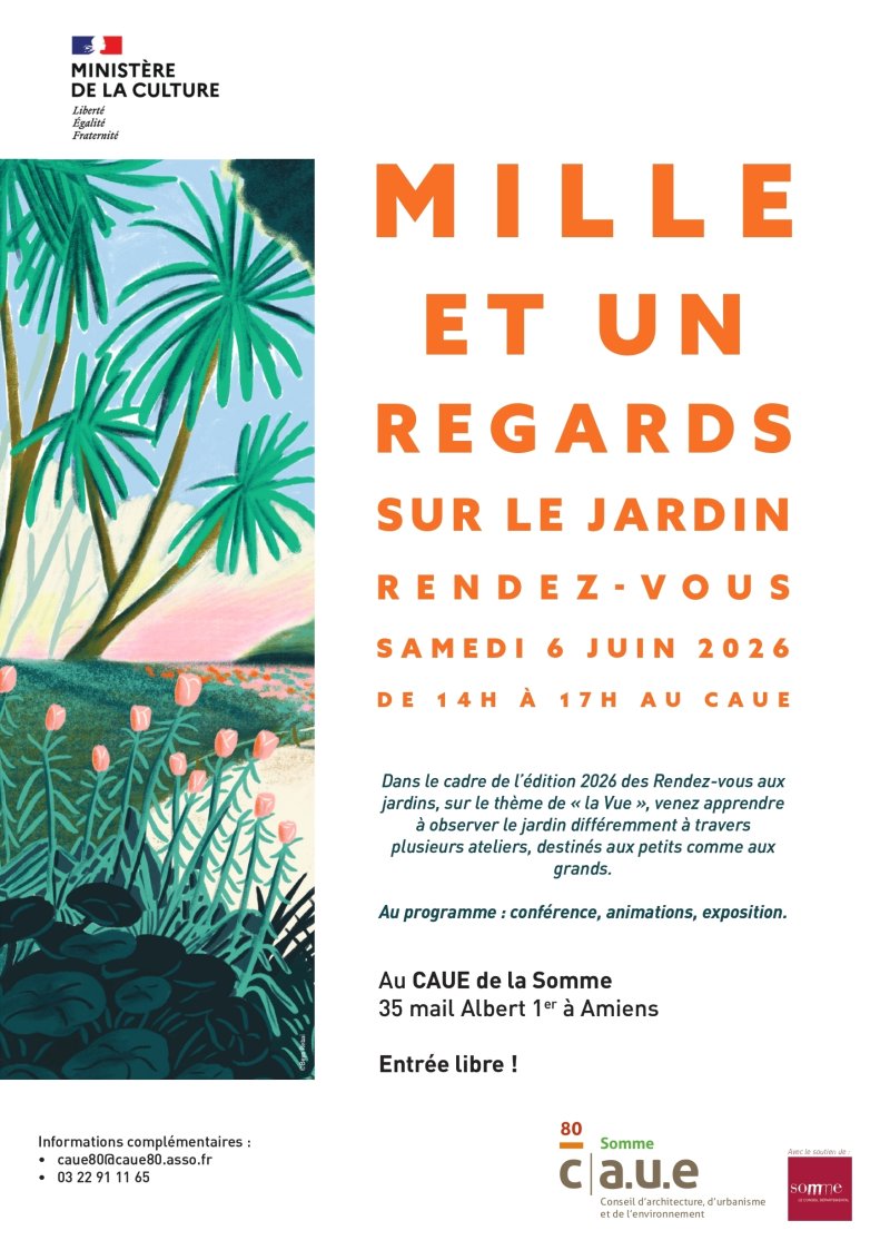 [Retiré de l'agenda de l'organisateur] 1001 regards sur le jardin