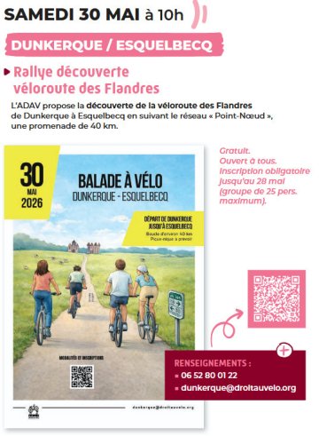 Rallye découverte véloroute des Flandres Dunkerque - Esquelbecq