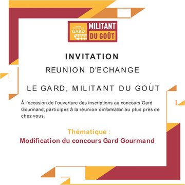 Réunion d'échange Concours Gard Gourmand
