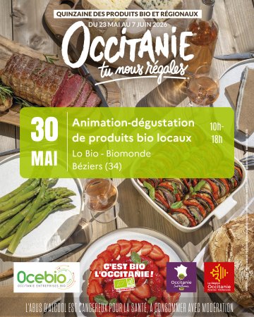 Animation-dégustation à Lo Bio, Béziers