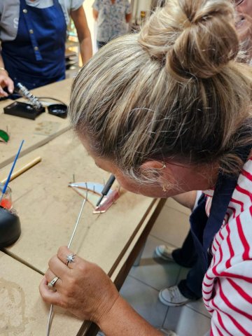 Démonstration : visite d'un atelier et pratique du vitrail