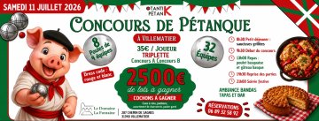 CONCOURS DE PETANQUE AU DOMAINE LA FONTAINE