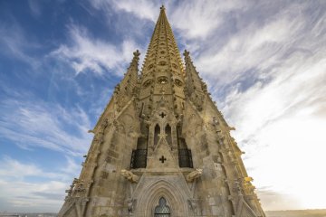 Réouverture de la flèche Saint-Michel